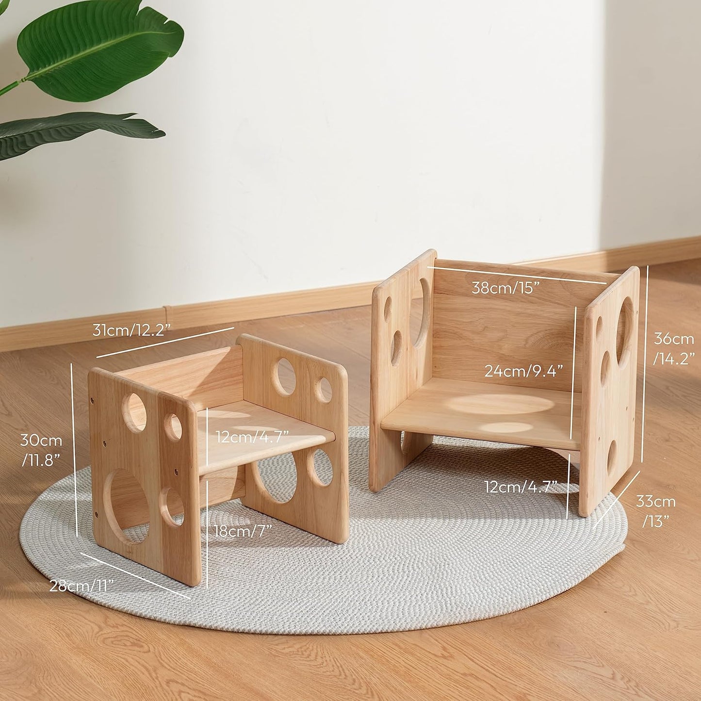 Multifunctional Montessori Table and Chair Set