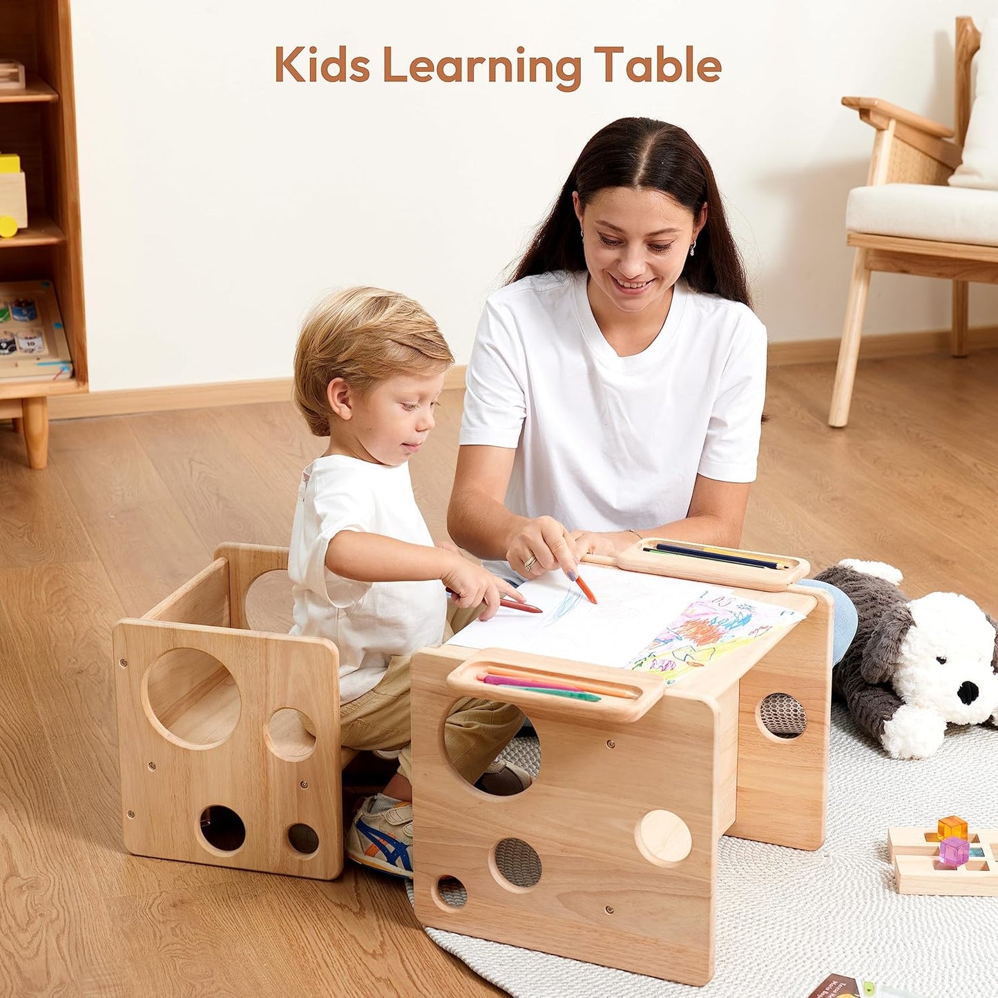 Multifunctional Montessori Table and Chair Set